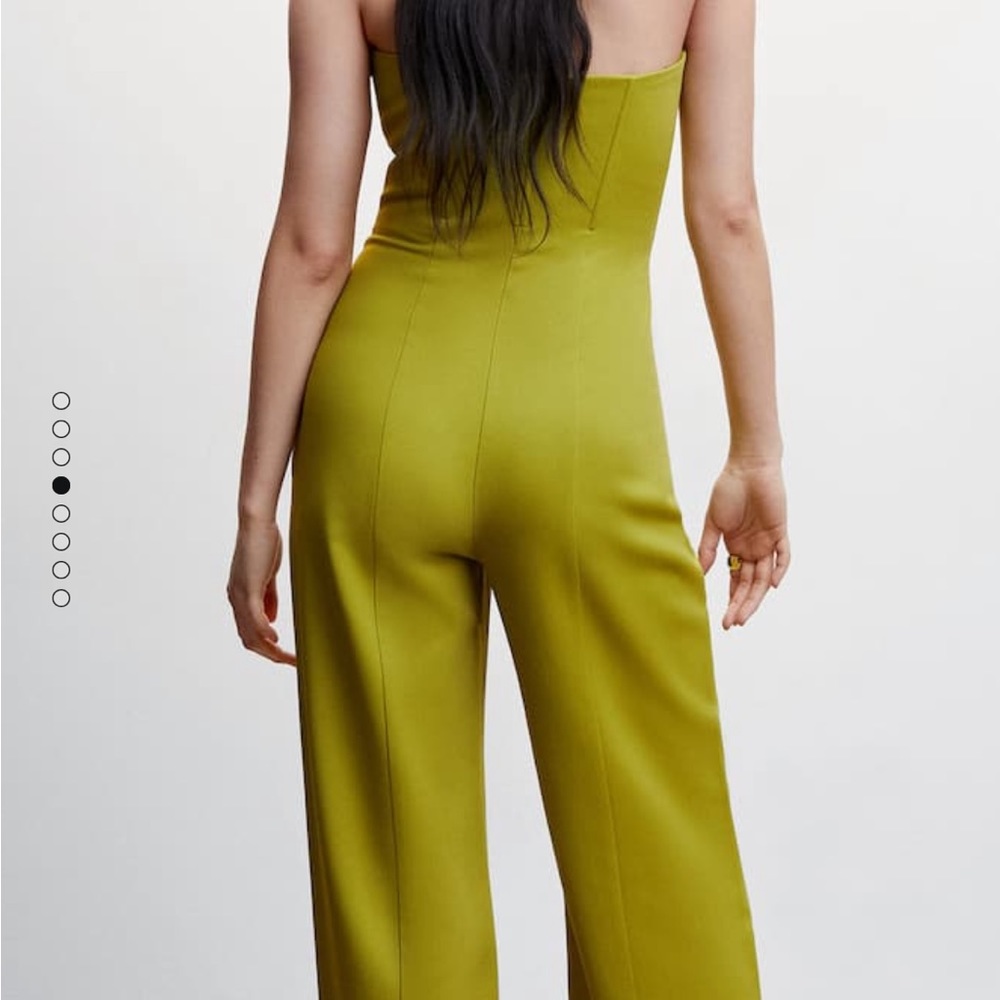 Mango Chartreuse Jumpsuit - Picture 3 of 7